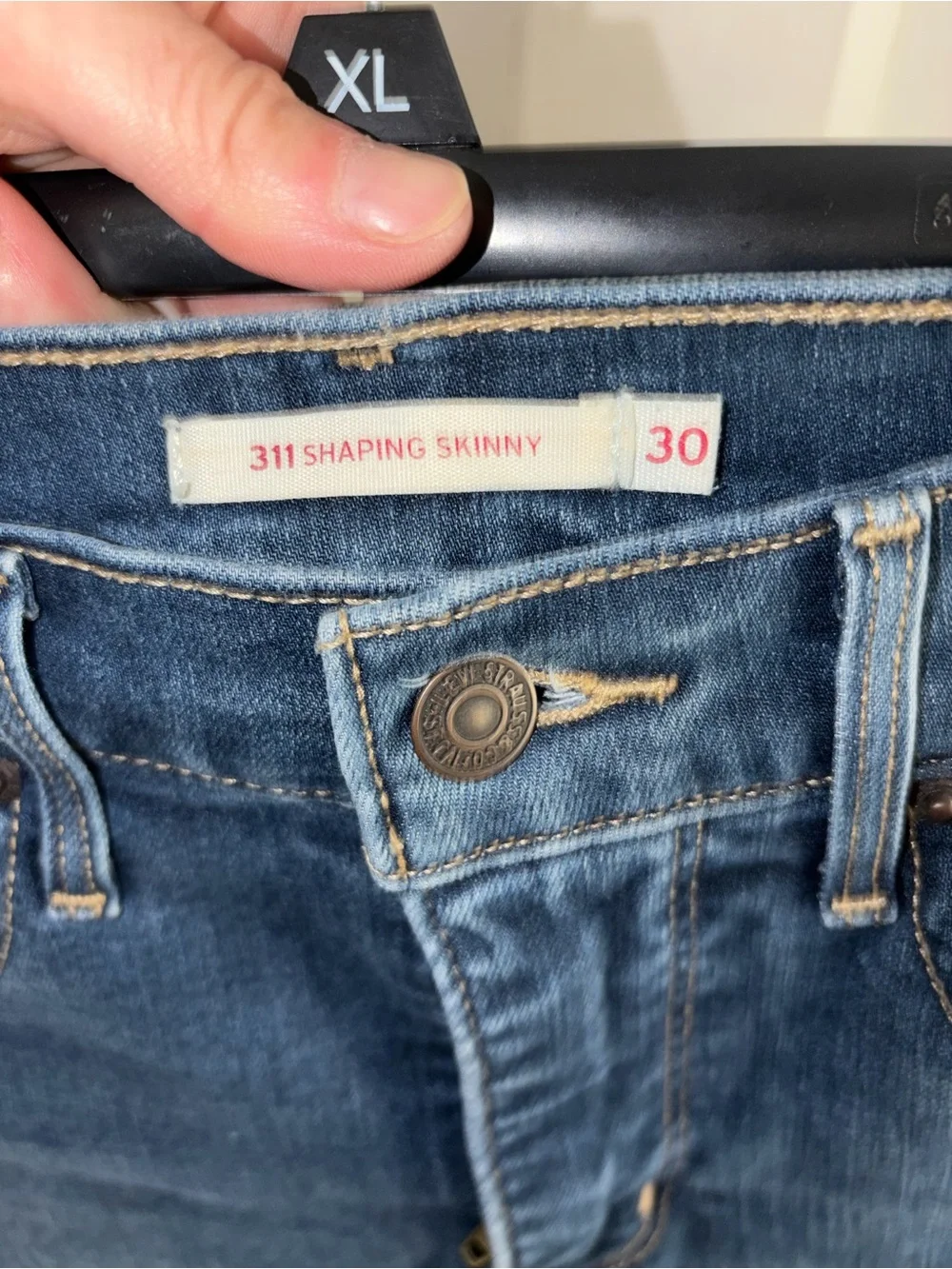 Levi's Dark Blue Denim Jean Shorts